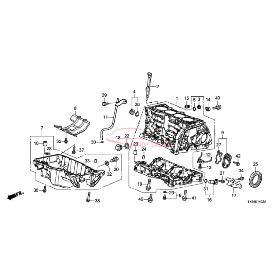 Engine Oil Pan (11200-5LA-A00) - 1