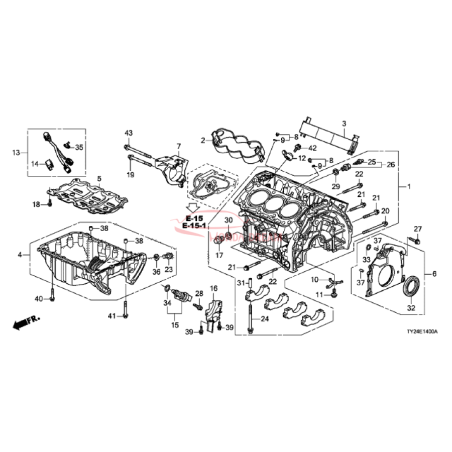 Engine Oil Pan (11200-5MH-A00) - 2