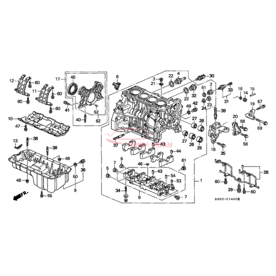 Engine Oil Pan (11200-P5K-010) - 1