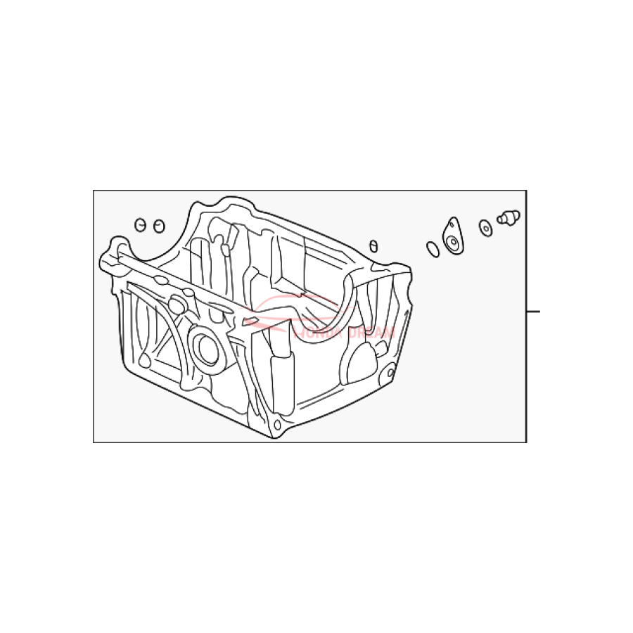 Engine Oil Pan (11200-PHM-000) - 1