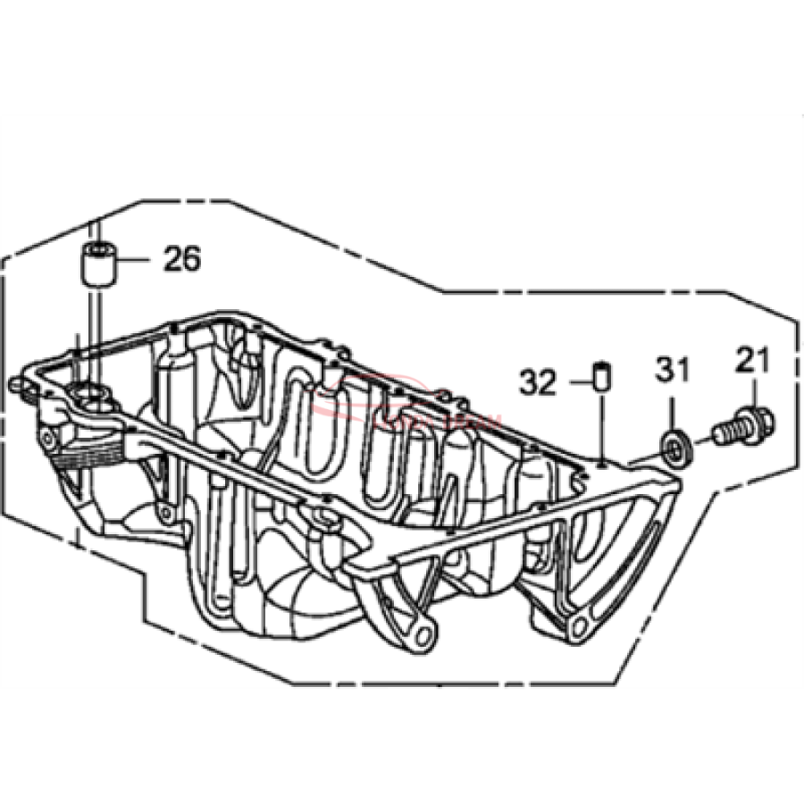 Engine Oil Pan (11200-R1A-A00) - 1