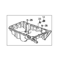 Піддон картера двигуна (11200-RCA-A00)