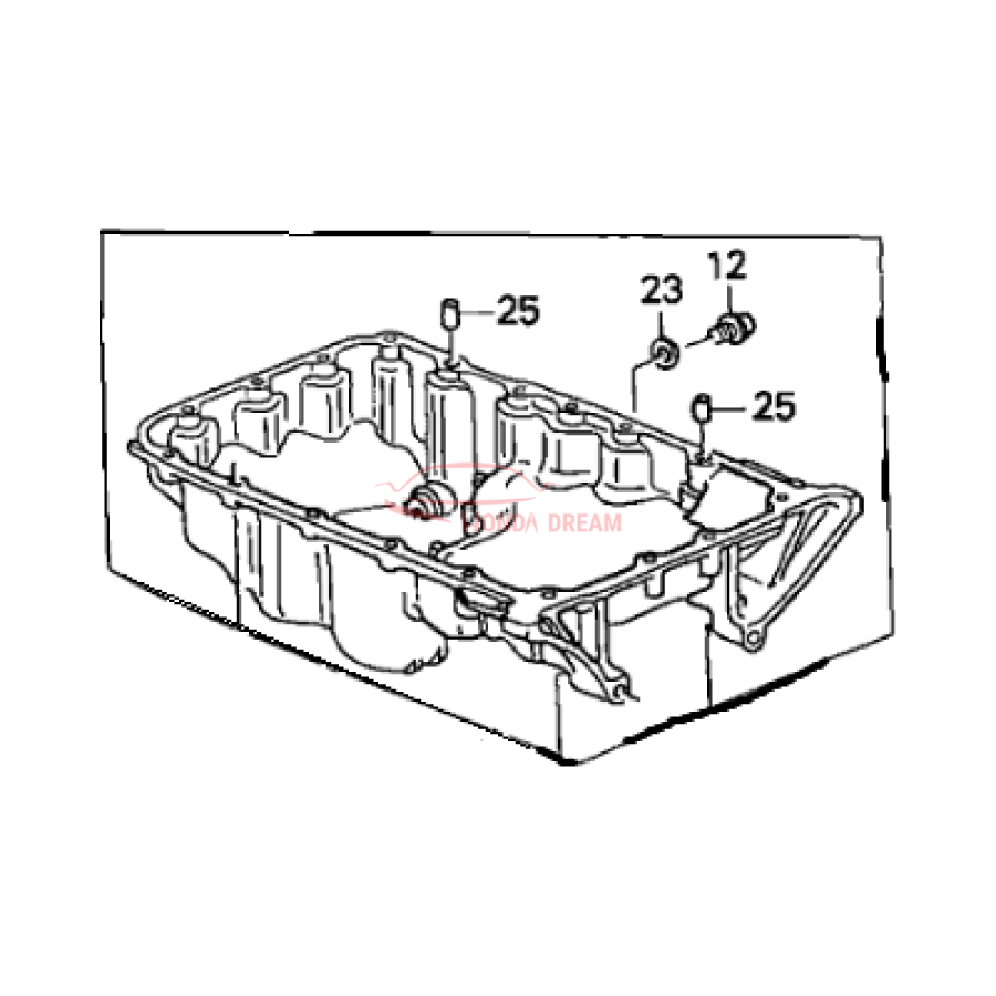 Engine Oil Pan (11200-RDJ-A00) - 1