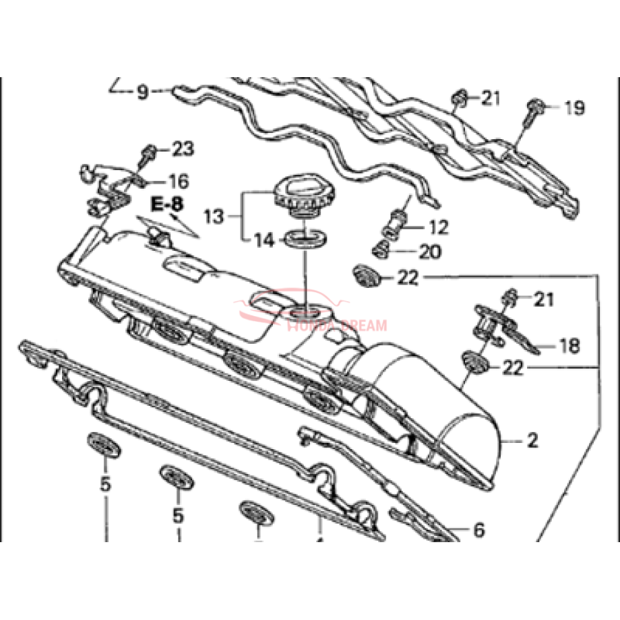 Ущільнювач кришки ГБЦ, комплект (12030-PR7-010) - 2