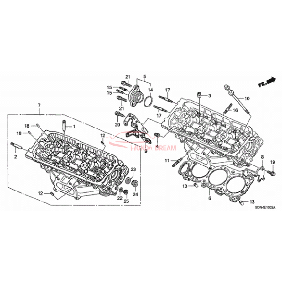 Прокладка головки блоку циліндрів (12251-RCA-A01) - 1