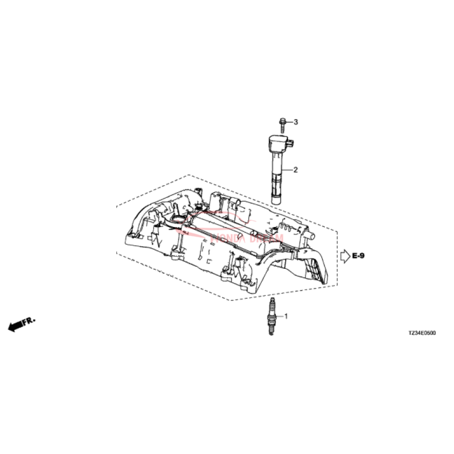 Spark plug (12290-5A2-A02) - 3