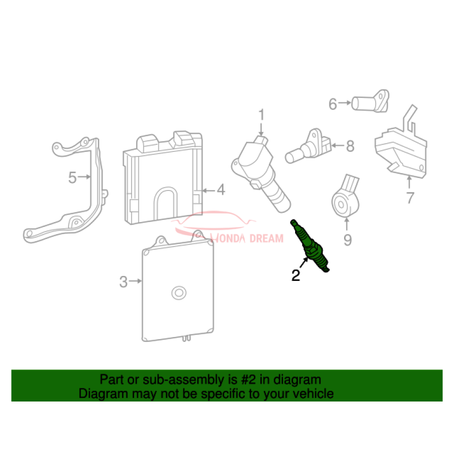 Spark plug (12290-R41-L01) - 2