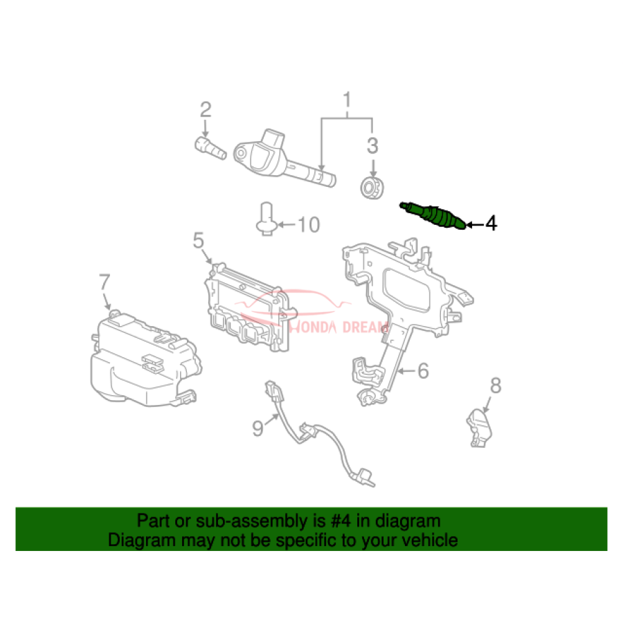 Spark plug (12290-R70-A01) - 2