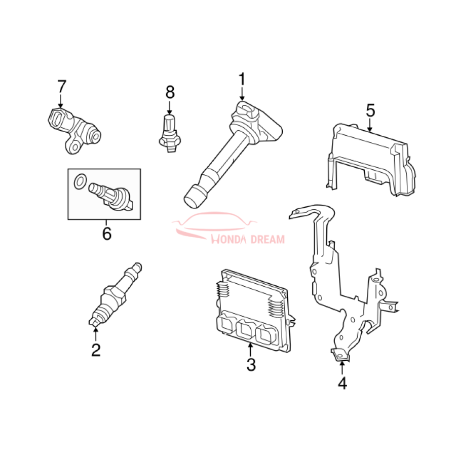 Spark plug (12290-R70-A02) - 3