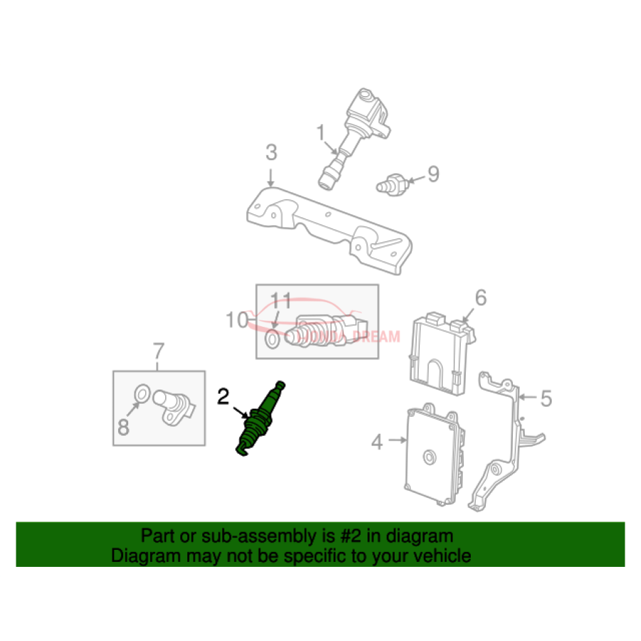 Spark plug (12290-RB1-003) - 2