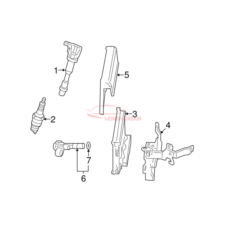 Spark plug (12290-RMX-013) - 3