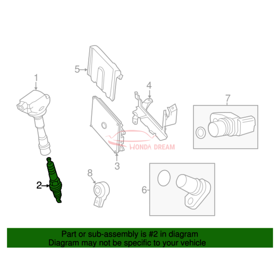 Spark plug (12290-RTW-004) - 2