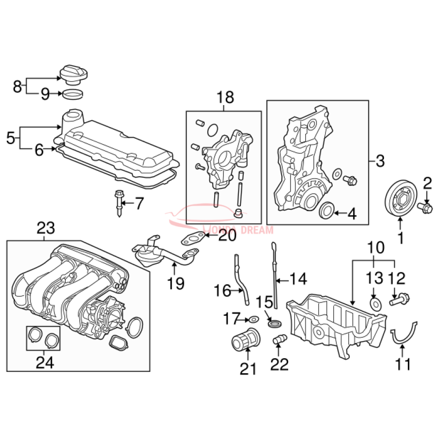 Cover, Cylinder Head (12310-5R1-003) - 2