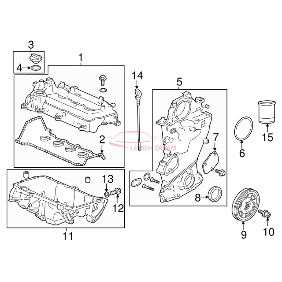 Cover, Cylinder Head (12310-5Y3-J01) - 2