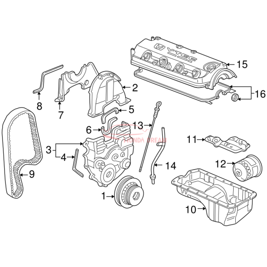 Клапанна кришка (12310-PAA-A00) - 3