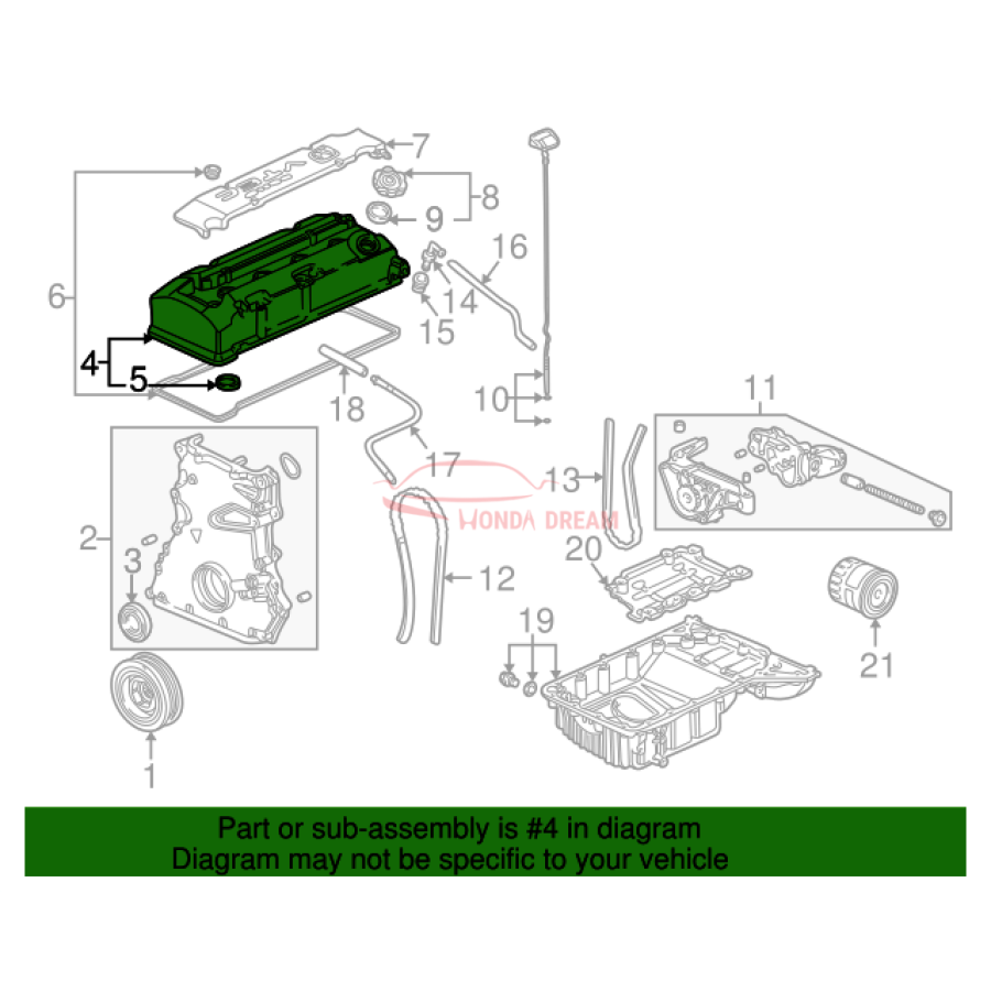 Клапанна кришка (12310-PCX-010) - 2