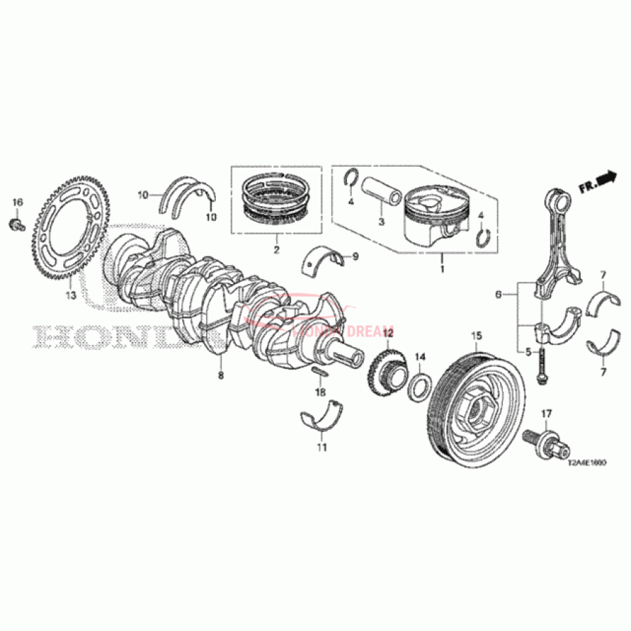 PISTON A SET (13010-5A2-A00) - 1