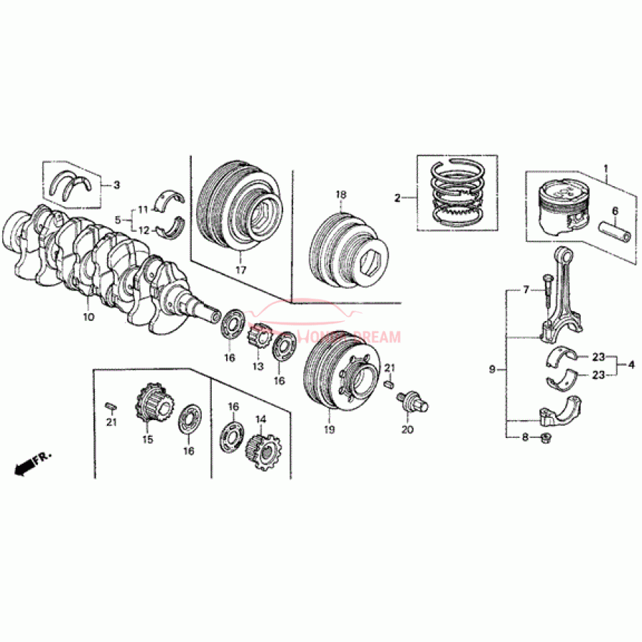 PISTON SET (13010-P30-G00) - 1