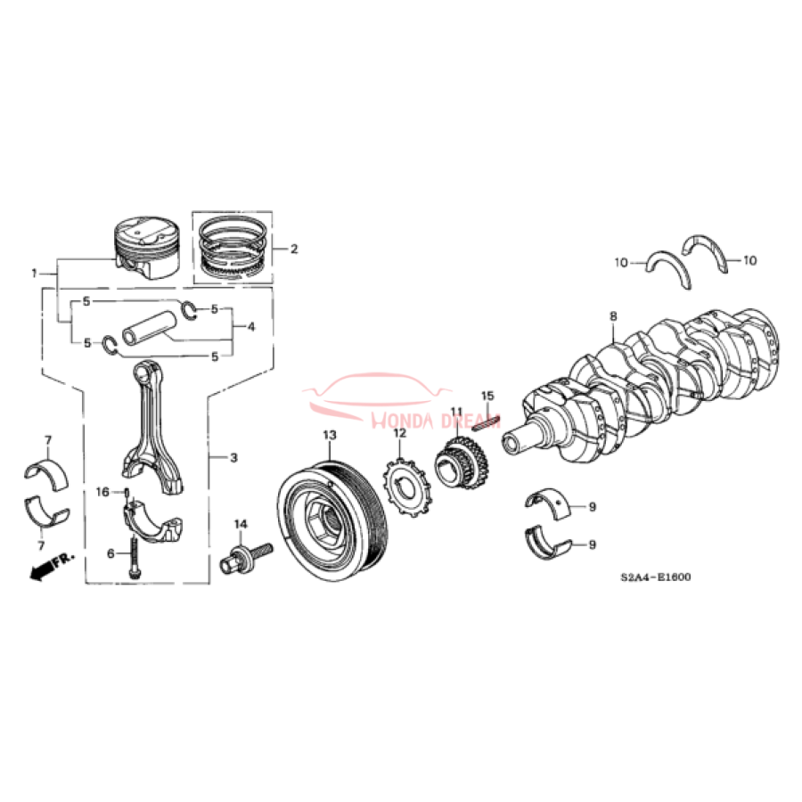 PISTON A SET (13010-PCX-A01) - 1