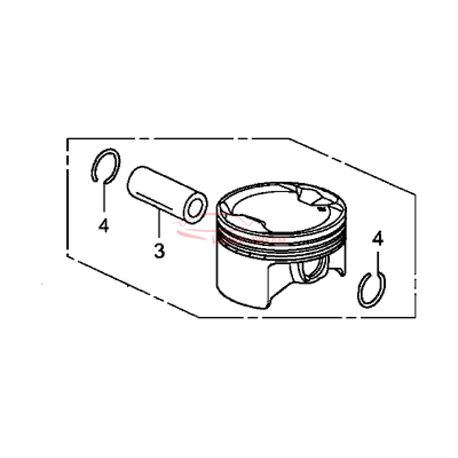 PISTON A SET (13010-RAA-A00) - 1