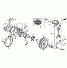 PISTON A SET (13010-RL5-A00)