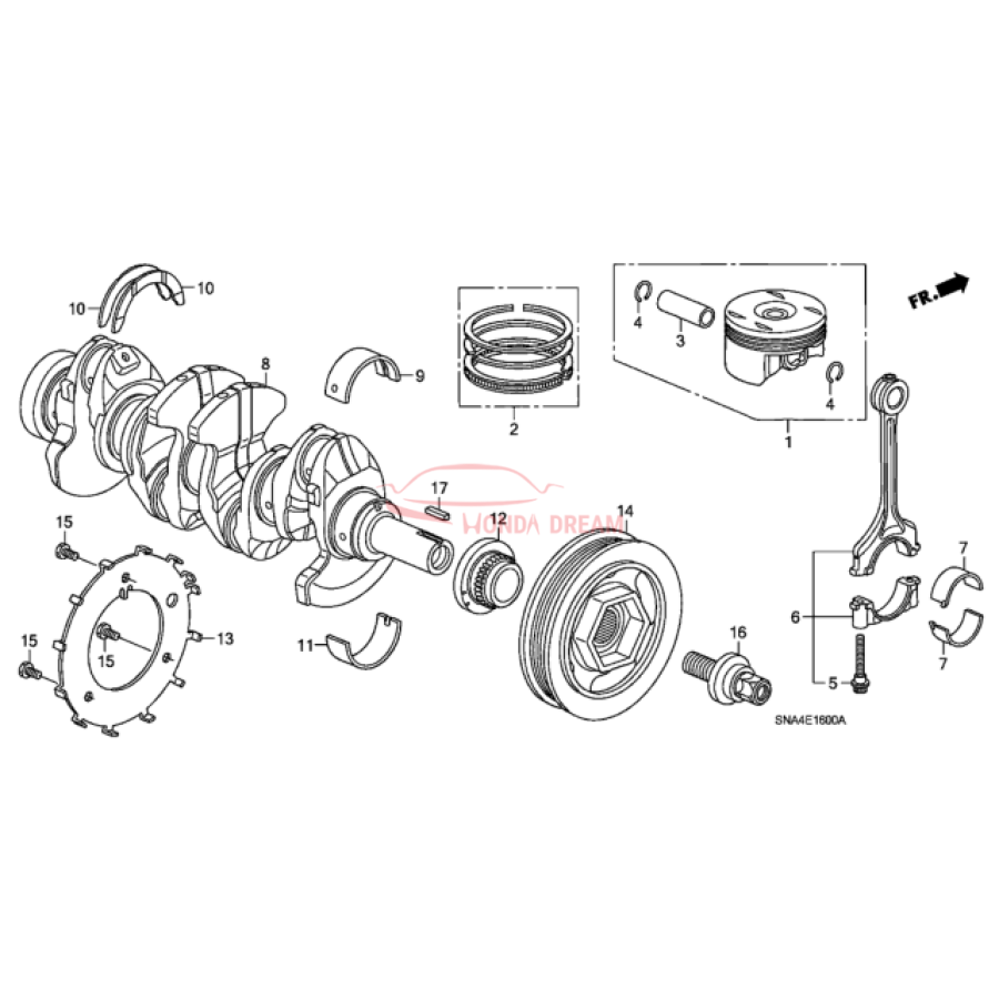 PISTON SET (13010-RNA-A00) - 2