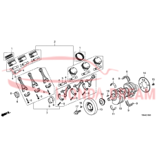 RING SET,PISTON (13011-58G-A01) - 3