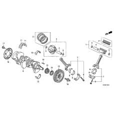 RING SET,PISTON (13011-5J6-A11)