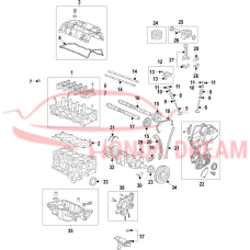 RING SET,PISTON (13011-5WJ-A01) - 3