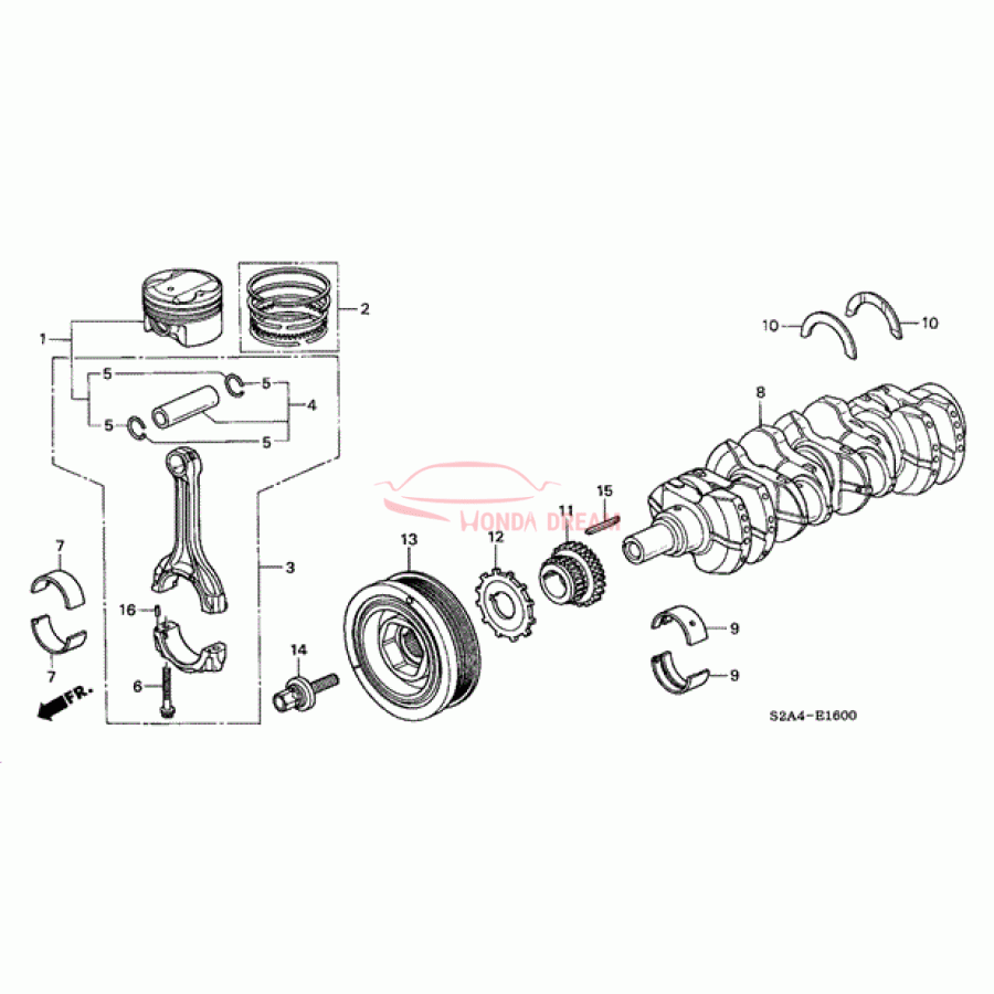 RING SET,PISTON (13011-PCX-305) - 1