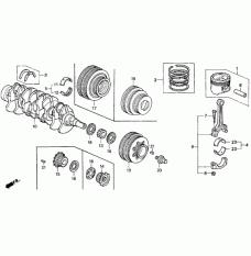 RING SET PISTON (13011-PR3-003)