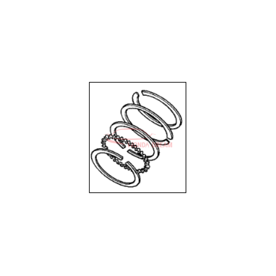 RING SET,PISTON (13011-PR7-A02) - 1