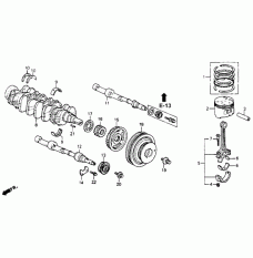 RING SET,PISTON ( (13011-PT0-B04)