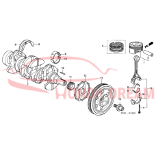 RING SET,PISTON (13011-PZA-024) - 3