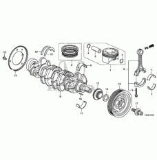 RING SET,PISTON (13011-R40-A11)