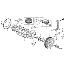 RING SET,PISTON (13011-R40-A12)