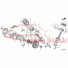 RING SET, PISTON (STD.) (RIKEN) (13011-R70-A12) - 4