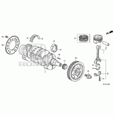 RING SET,PISTON (13011-RB1-006)