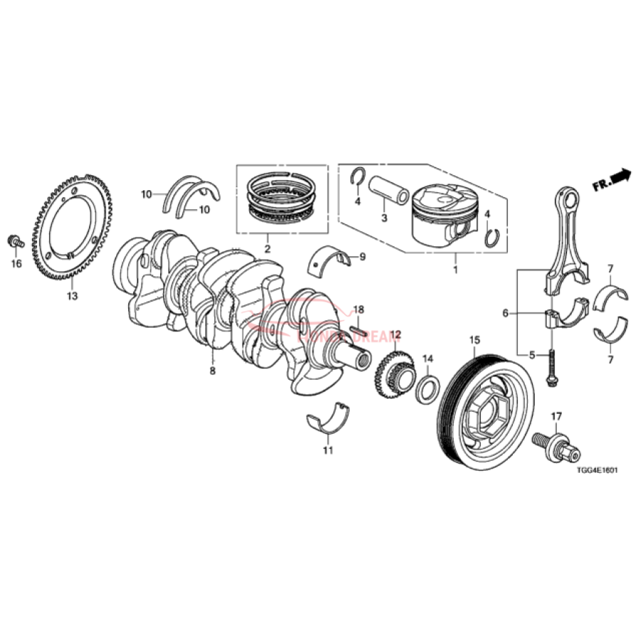 RING SET,PISTON (13011-RPY-G02) - 2