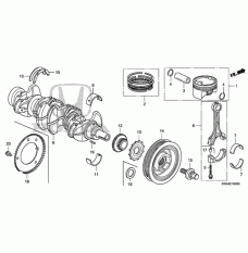 RING SET,PISTON (13011-RZA-004)