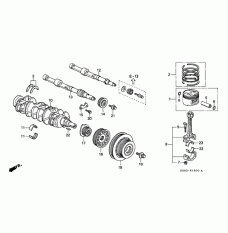 PISTON B SET (13020-P5M-A00)