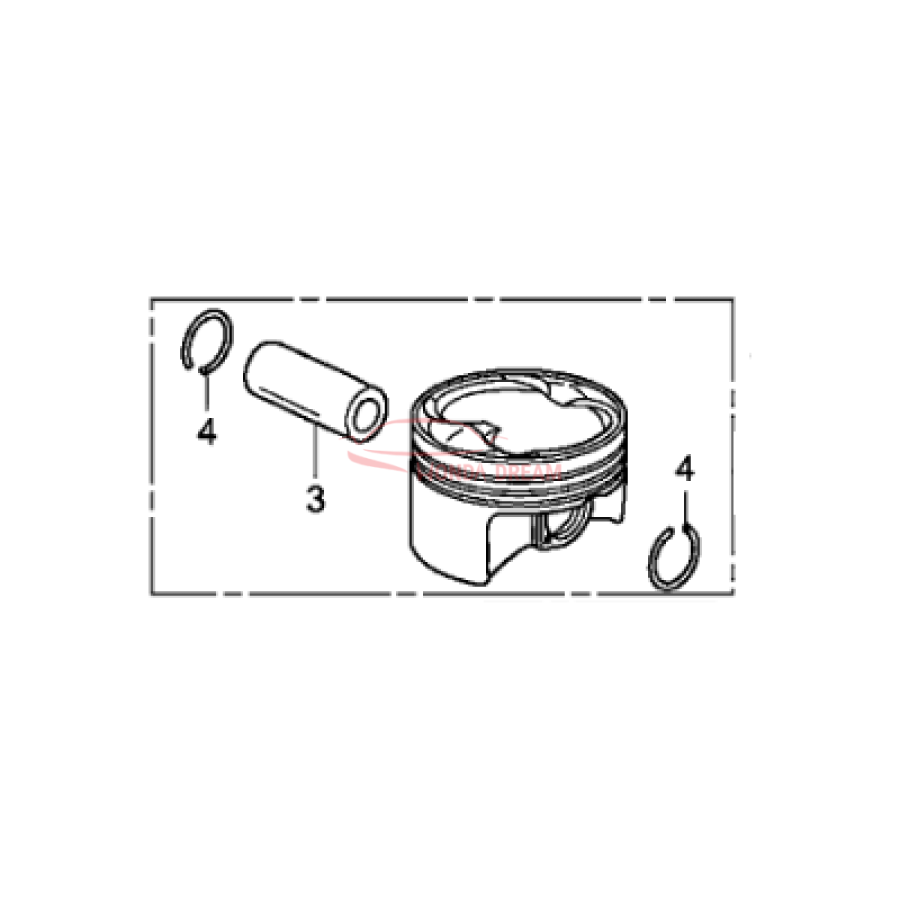 PISTON B SET (13020-RL5-A00) - 2