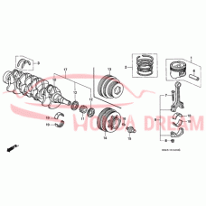 Ring Set, Piston (Over Size) (0.25) (13021-P04-G02) - 3