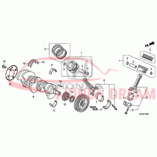 Ring Set, Piston (Over Size) (0.25) (13021-R70-A11) - 4