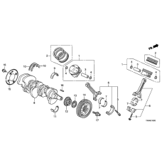 Ring Set, Piston (Over Size) (0.25) (13021-R70-A12)