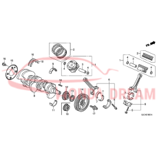 Ring Set, Piston (Over Size) (0.25) (13021-RV0-A01) - 3