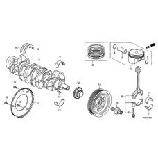 Ring Set, Piston (Over Size) (0.25) (13021-RZP-004)