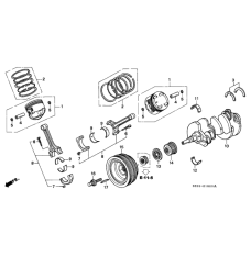 PIN, PISTON . (13111-P5A-000)