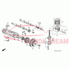 Вкладиш шатунний (коричневий) (13213-PAH-T01) - 4