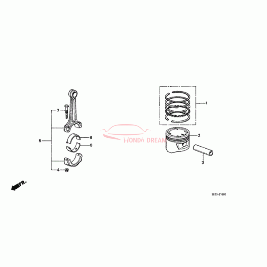 BEARING C, CON-ROD (13213-PD2-004) - 1